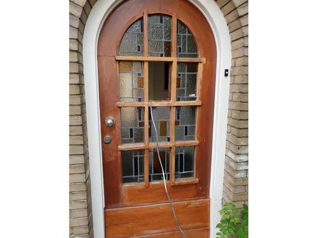 restauratie voordeur voor schilder